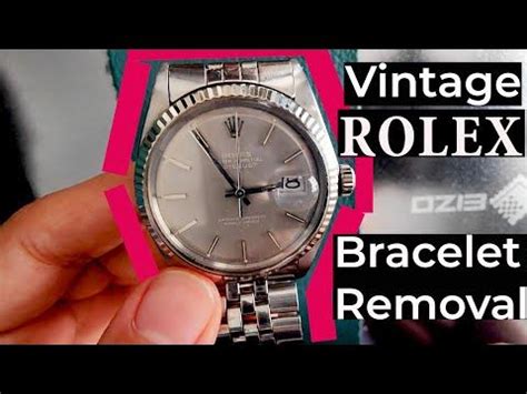 when rolex finished usig ribbeted bracelets|vintage rolex bracelet removal.